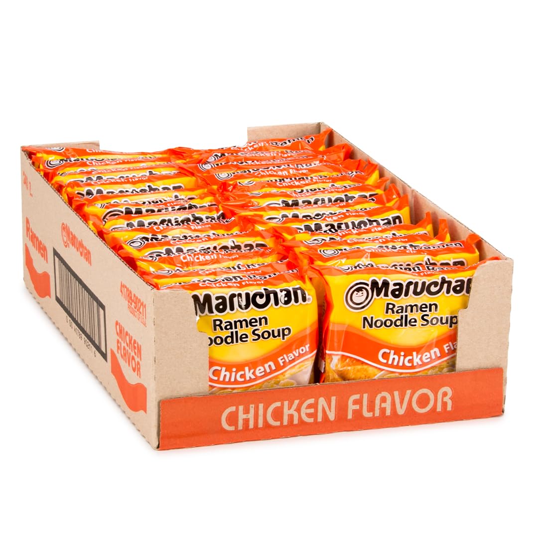 Maruchan Ramen Creamy Chicken, Instant Ramen Noodles, Ready to Eat Meals, 3 Oz, 24 Count