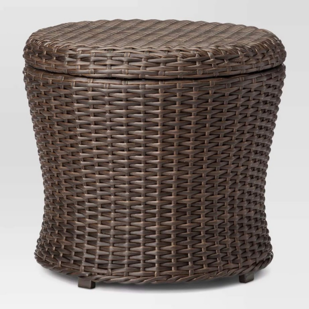 ROKA OUTLET 5 Pieces Wicker Patio Furniture Set Outdoor Patio Chairs with Ottomans Conversation Furniture with coffetable for Poorside Garden Balcony