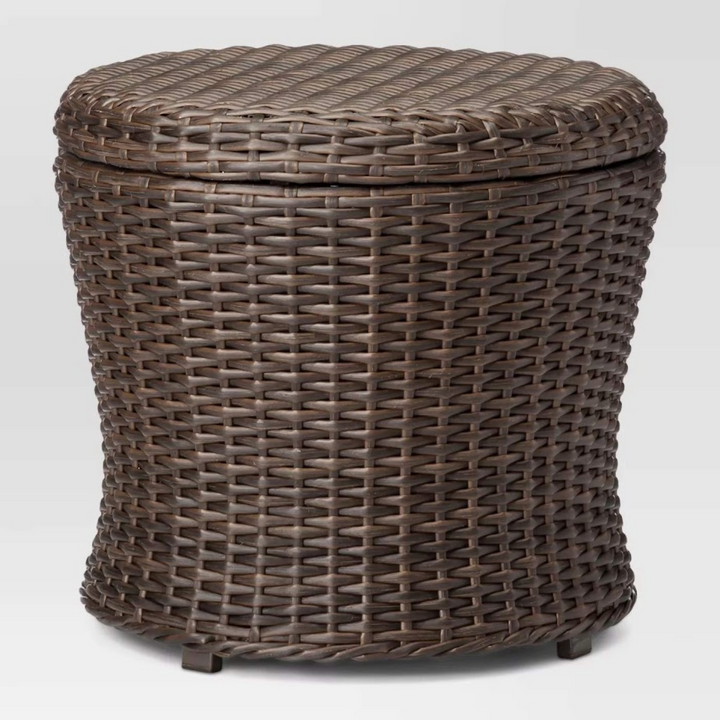ROKA OUTLET 5 Pieces Wicker Patio Furniture Set Outdoor Patio Chairs with Ottomans Conversation Furniture with coffetable for Poorside Garden Balcony