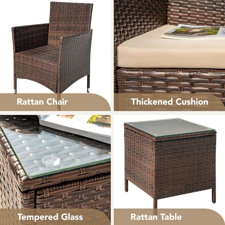 ame: roka-3-piece-patio-furniture-set-rattan-wicker
Alt Text: ROKA 3-piece patio furniture set with PE rattan wicker chairs and soft cushions