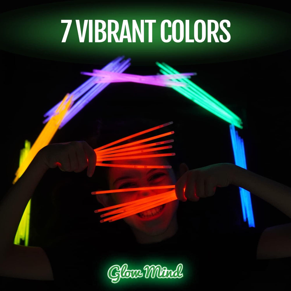 100 Ultra Bright Glow Sticks Bulk Party Pack – 8" Glow Party Favors