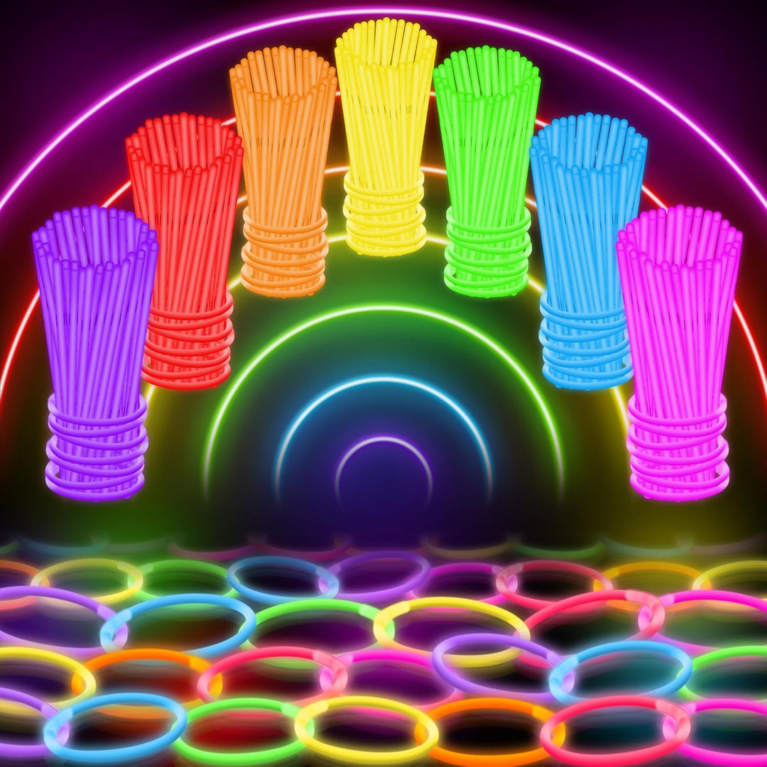 100 Ultra Bright Glow Sticks Bulk Party Pack – 8" Glow Party Favors