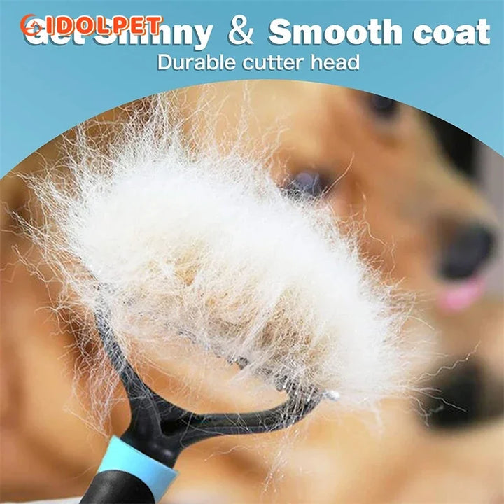 2-in-1 comb for deshedding and dematting pets