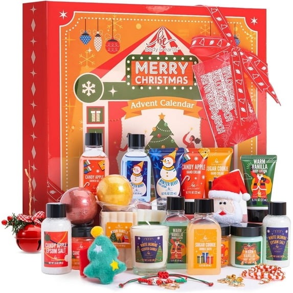 2025 Advent Calendar - 24 Days of Christmas Day Gifts Sets for Women, Countdown Calendar Beauty Holiday Skincare Bath and Body Gift Baskets