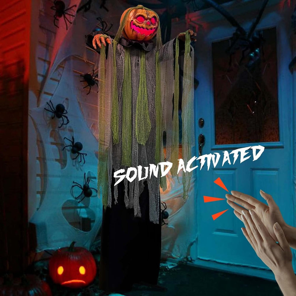 6 Ft Root of Evil Halloween Animatronic Prop with Lights & Sound