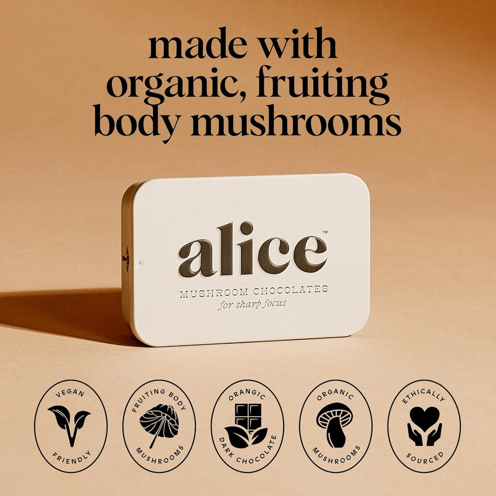 Alice Brainstorm Nootropic Chocolate – Focus, Energy & Clarity