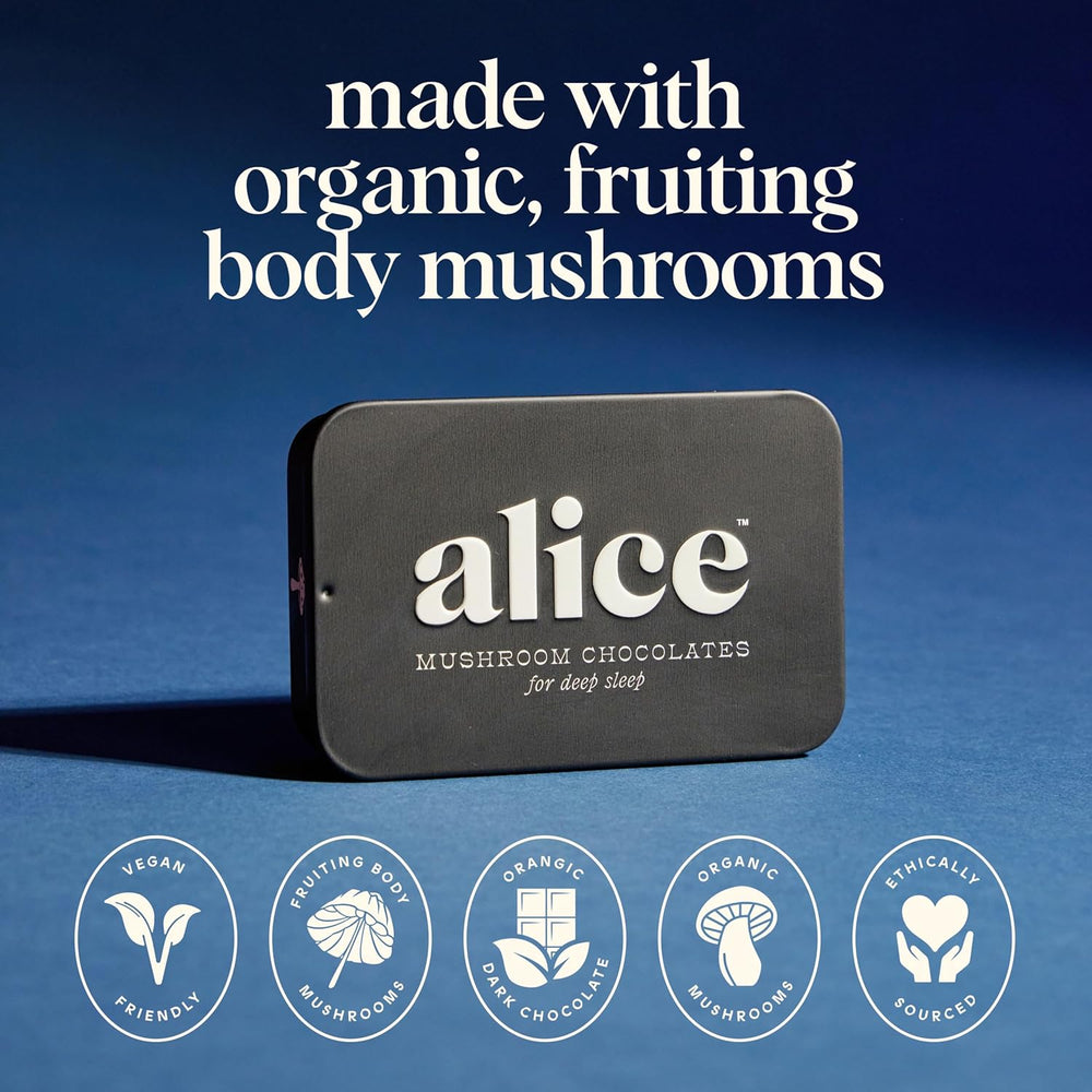 Alice Nightcap Mushroom Chocolates – Natural Sleep Support & Calm