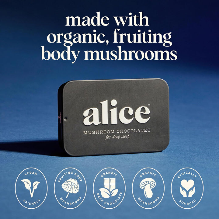 Alice Nightcap Mushroom Chocolates – Natural Sleep Support & Calm