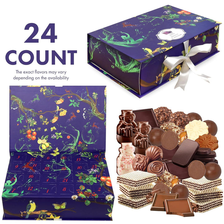 Assorted Chocolate Advent Calendar (Countdown to Christmas Calendar), Selection of 24 Delightful Chocolates, Christmas Gift Idea for Men, Women, Friends, Family, Coworkers
