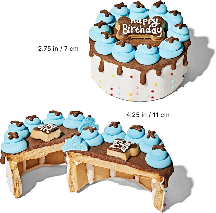 Blue Dog Birthday Cookie Cake – Peanut Butter Biscuit for All Breeds