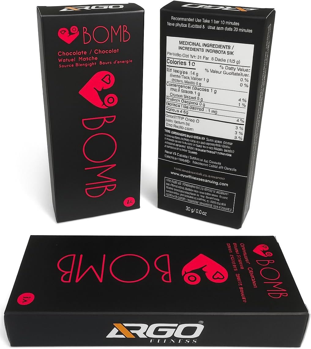 Bomb Couples Chocolate – Mood & Vitality Support for Him & Her – Vegan, Gluten-Free, Natural Ingredients. Improve Mood, Performance & Energy – Made in Canada