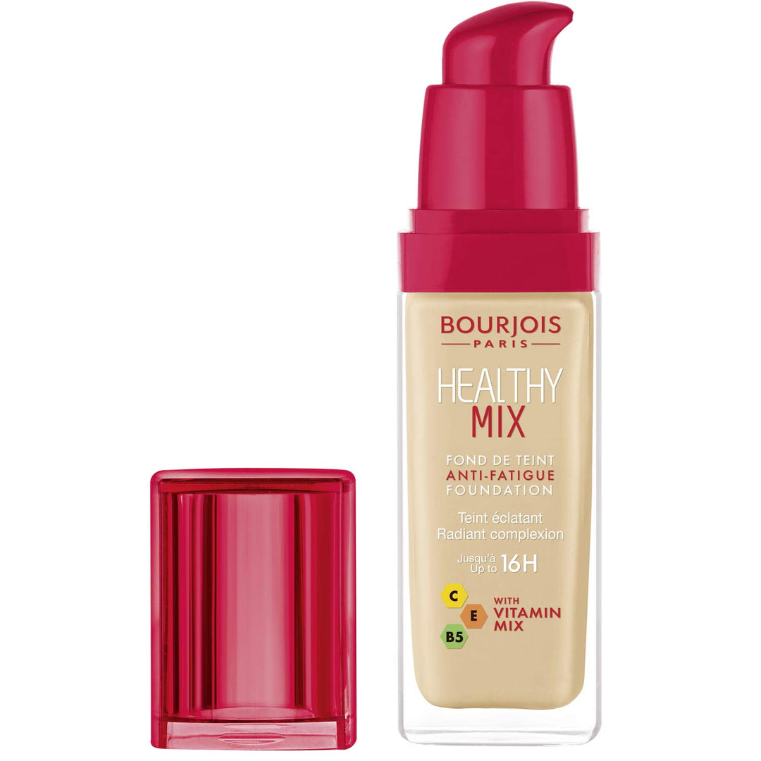 Bourjois Healthy Mix Anti-Fatigue Medium Coverage Liquid Foundation 52 Vanilla, 30ml