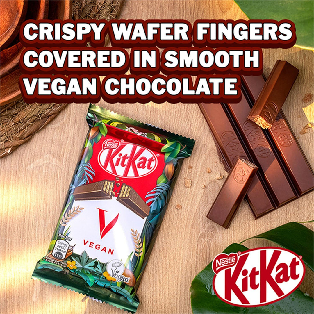 KitKat Vegan 4 Finger Organic Plant Based Chocolate Bar 6 Pack 41.5g, Dairy Free Bars, Healthy Chocolate 1.46 Ounce