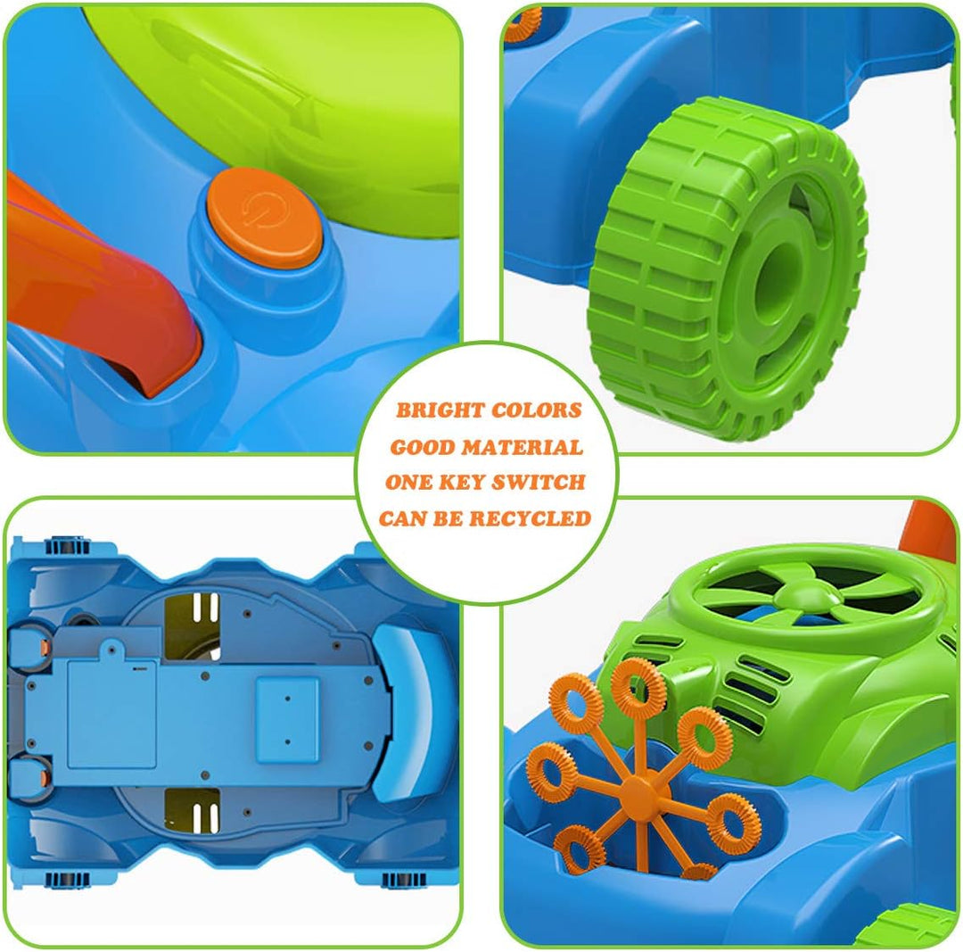 Bubble Lawn Mower for Toddlers – Outdoor Bubble Blower Toy 1-3