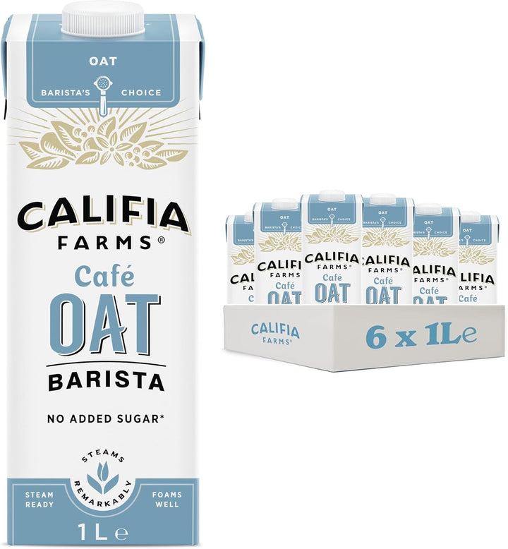 Califia Farms Cafe Oat Barista Choice Oatmilk, Dairy Free, 32 fl oz, 6 ct