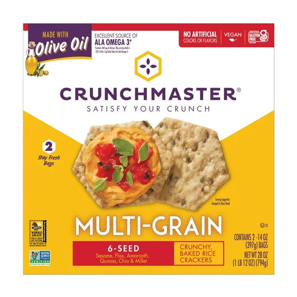 Crunchmaster 6-Seed Multi-Grain Crackers, 28 oz | Gluten-Free