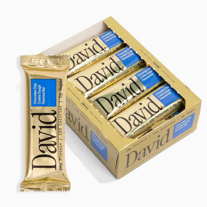 David High Protein Bars, Sugar Free, 28g Protein, 12 Ct, Cookie Dough