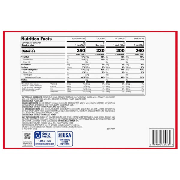 Ferrero Full Size Variety Pack, 36-count