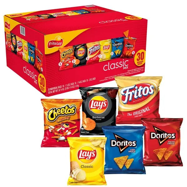 Frito Lay Classic Mix, Variety Pack, 30-count