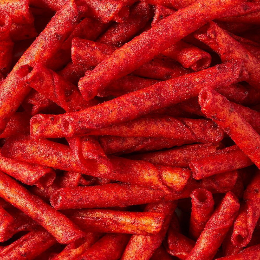 Turn up the heat with the Frito Lay Fiery Mix Variety Pack. This 40-count pack features Flamin’ Hot Cheetos, Doritos Spicy Nacho, Doritos Dinamita Chile Limon, Doritos Spicy Sweet Chili, Doritos Flamin’ Hot Nacho, and Chester’s Hot Fries. Perfect for school lunches, parties, or on-the-go snacking. Individually wrapped for convenience, easy to carry, store, and share. Ideal for spice lovers and bulk snack fans.
