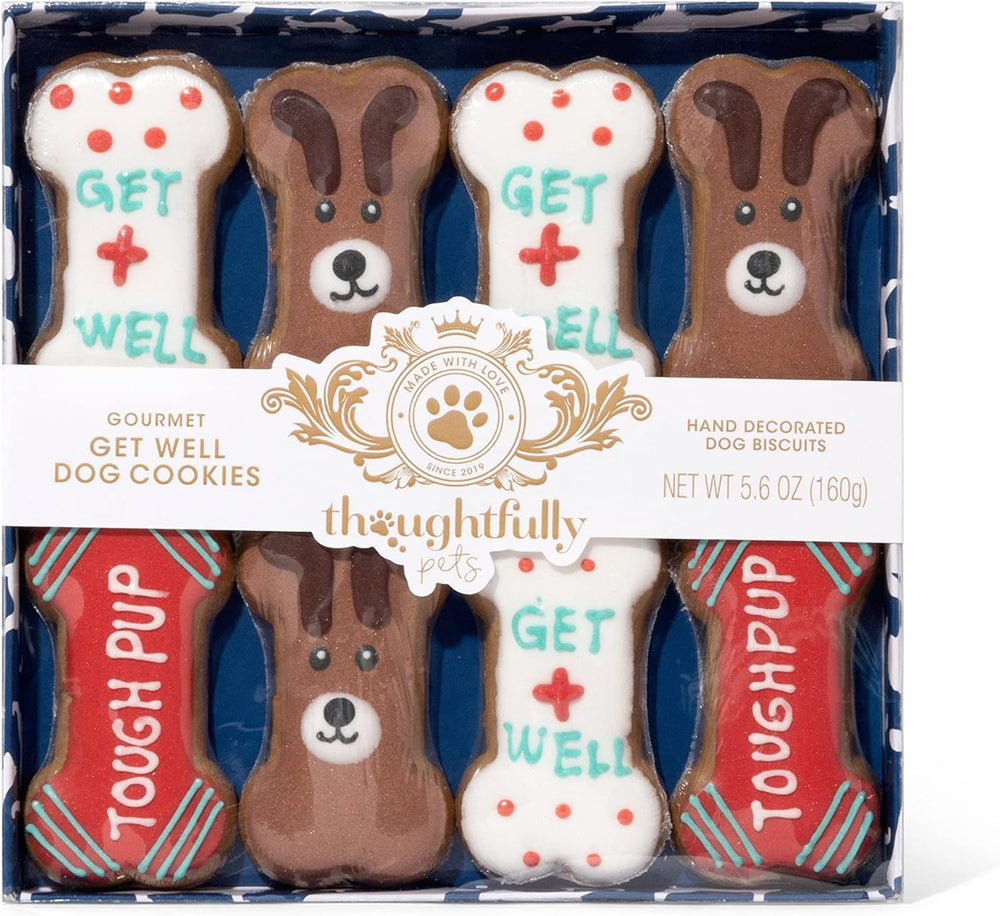 Get Well Dog Cookie Gift Set – 8 Colorful Hand-Decorated Treats