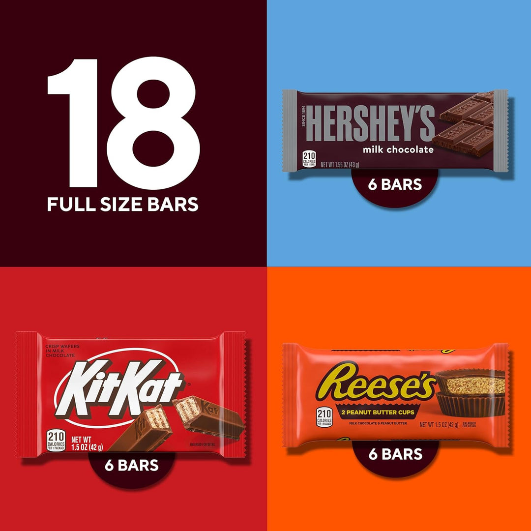 Kit Kat Rye HERSHEY'S, KIT KAT and REESE'S Assorted Milk Chocolate Candy Variety ...