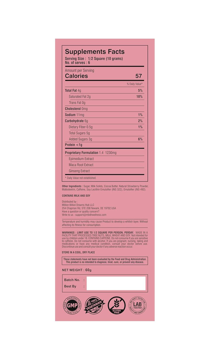 Ignite Strawberry Chocolate – 60% Cocoa Romantic Treat for Couples