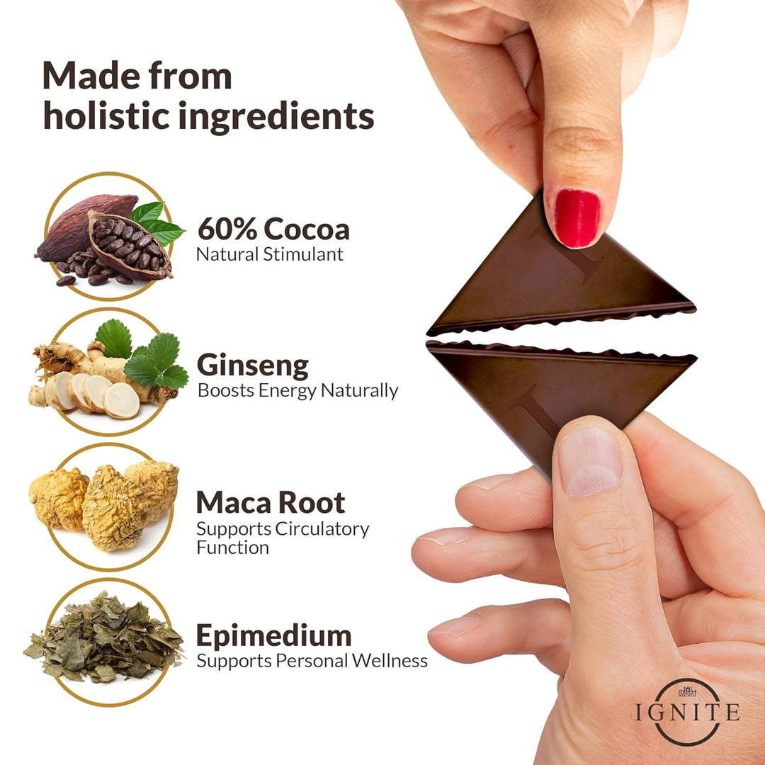 Ignite Dark Chocolate – 60% Cocoa Bars for Couples & Gifting