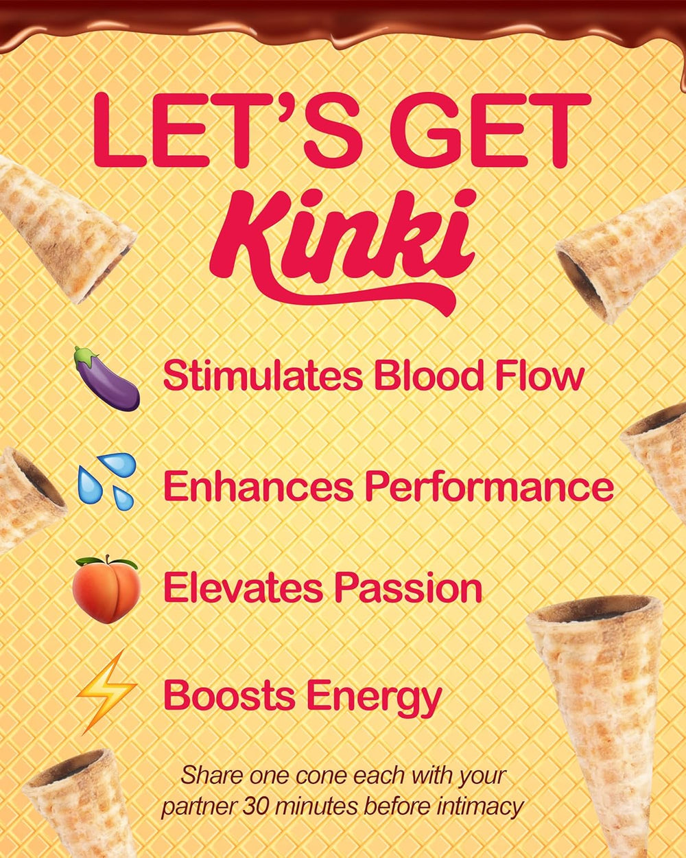Kinki Just the Tip – Couples Mood Chocolates for Energy & Intimacy