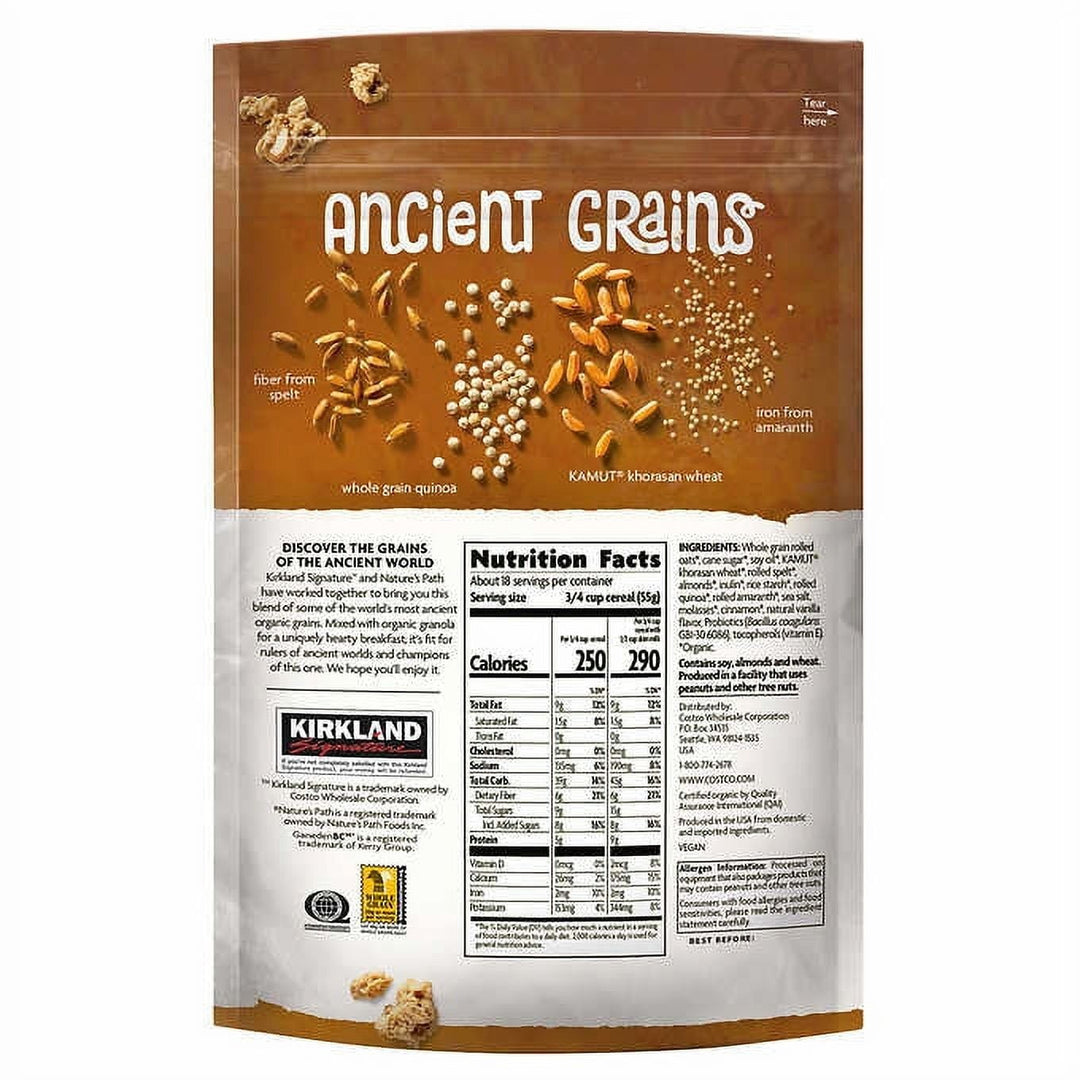 Kirkland Organic Ancient Grain Granola with Probiotics, 35.3 oz