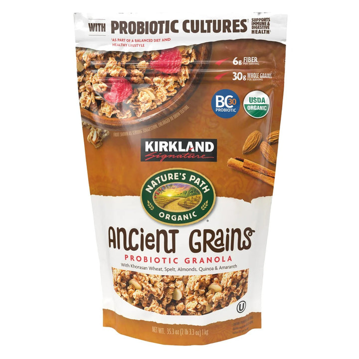 Kirkland Organic Ancient Grain Granola with Probiotics, 35.3 oz