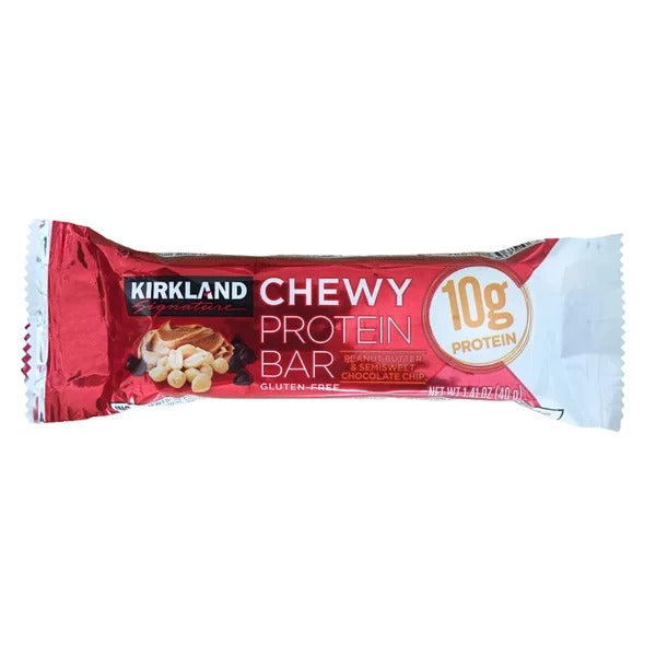 Kirkland Chewy Protein Bars, PB & Chocolate Chip, 42-Count