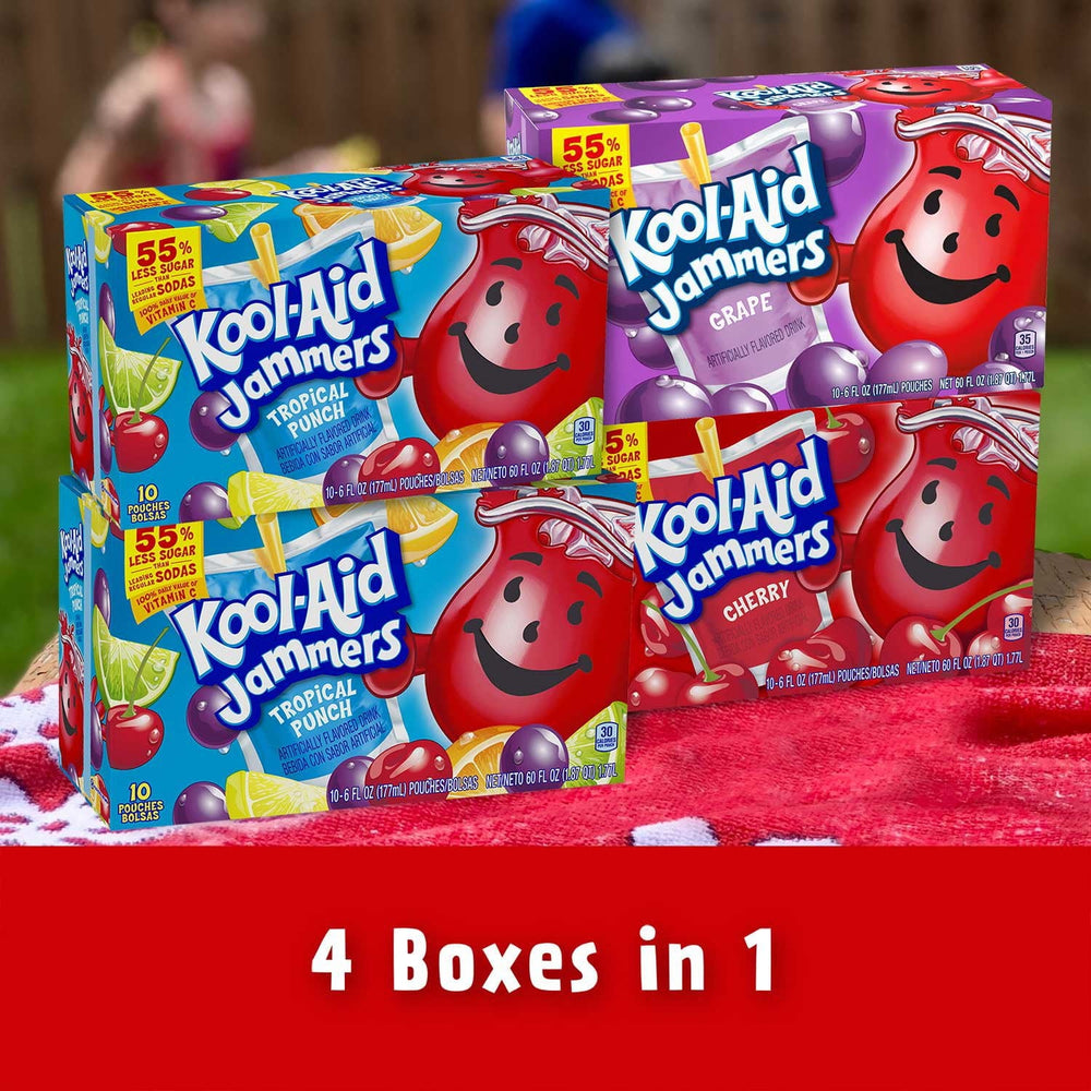 Kool-Aid Jammers Juice Variety Pack 6 fl oz Pouches, 40 Count