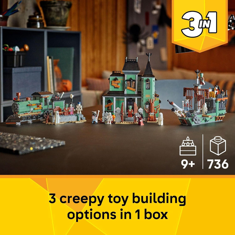 LEGO Creator 3-in-1 Haunted Mansion Building Toy for Kids 31167