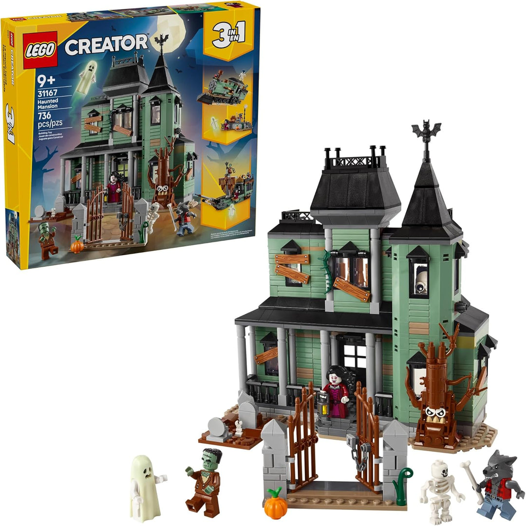 LEGO Creator 3-in-1 Haunted Mansion Building Toy for Kids 31167