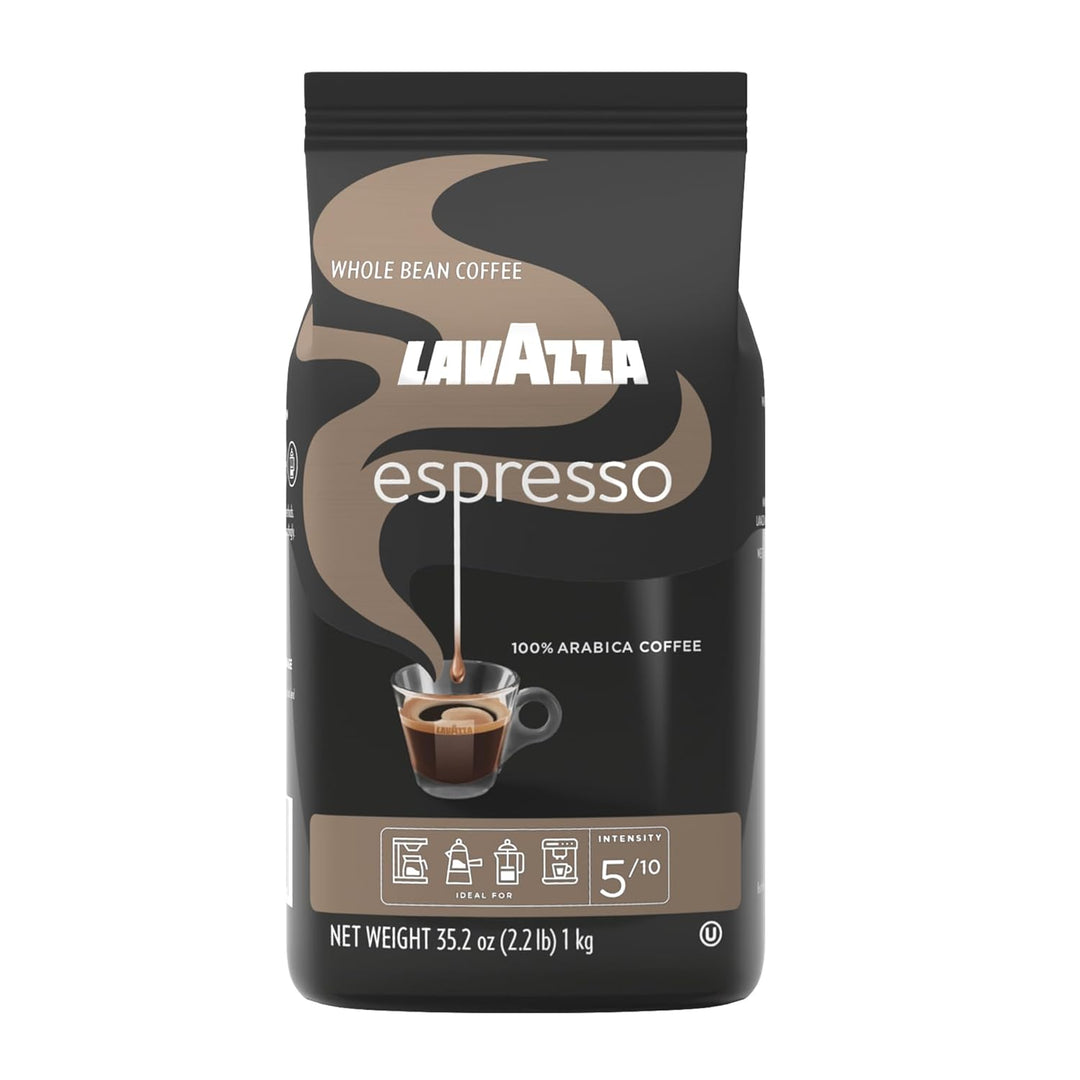 Lavazza Espresso Whole Bean Coffee, Medium Roast, 2.2 lb Bag