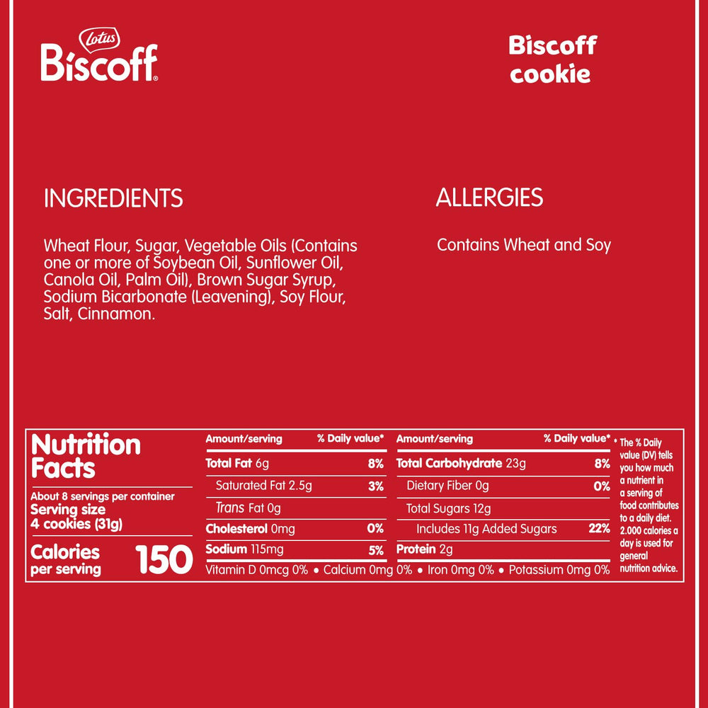 Lotus Biscoff, Caramelized Biscuit Cookies