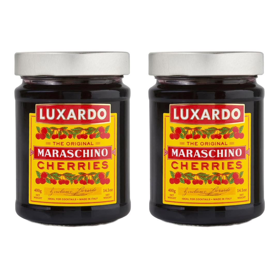 Luxardo Gourmet Maraschino Cherries - 400g Jar - 2 Pack