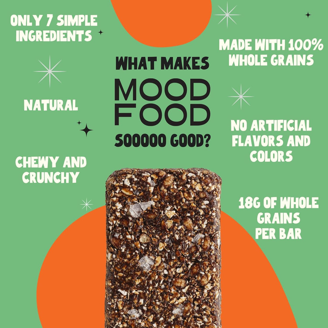 MOOD FOOD BAR Chocolate with Sea Salt Granola Bars - 12 pack - 21.3 OZ
