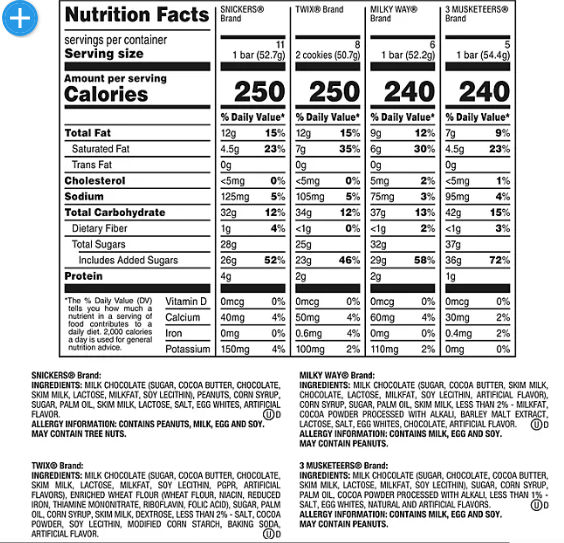 Mars Chocolate Candy Bars, Variety Pack, Full Size, 30 pk.