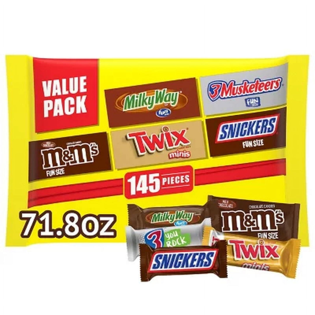 Mars Milk Chocolate Variety Pack Candy, 145 pcs