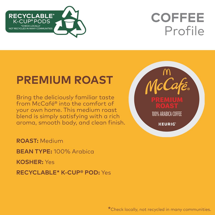 McCafe Medium Roast Coffee K-Cup Pods, 84-Count, Premium Brew