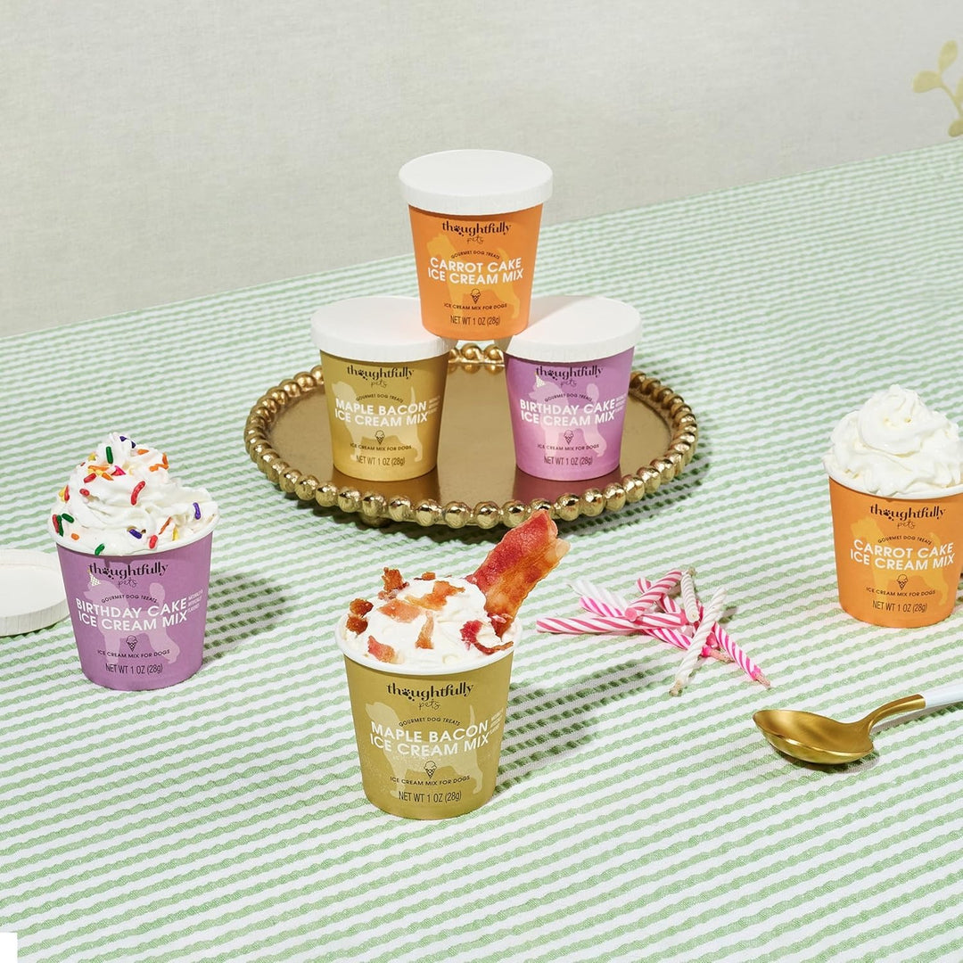 Mini Dog Ice Cream Set – 6 Cups, 3 Flavors, Just Add Water