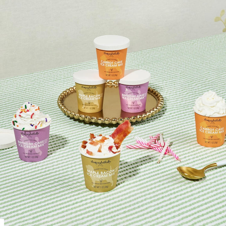 Mini Dog Ice Cream Set – 6 Cups, 3 Flavors, Just Add Water