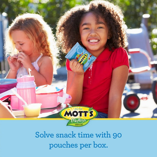 Mott's Fruit Snacks, Assorted Fruit, 0.8oz, 90-Count, Gluten-Free