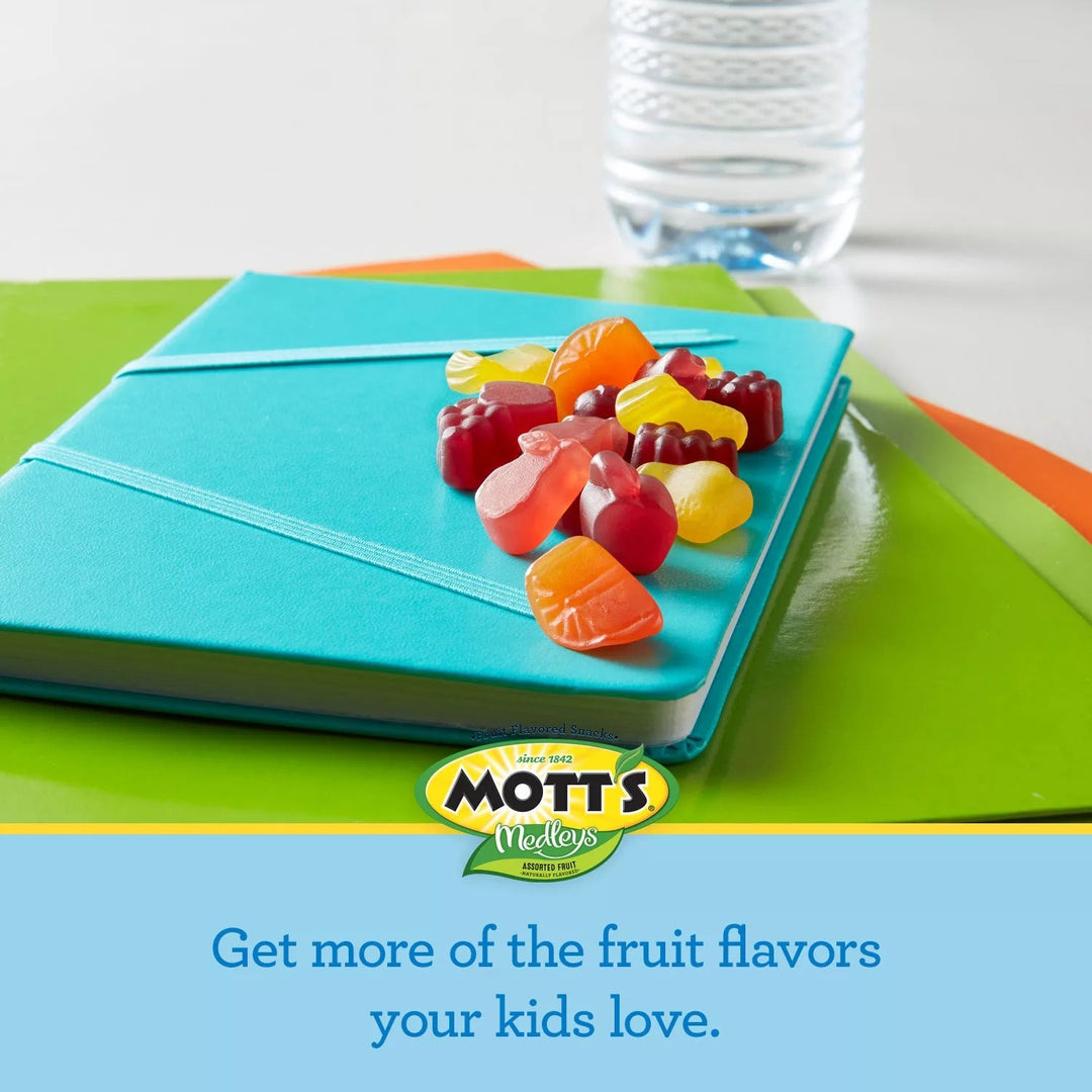Mott's Fruit Snacks, Assorted Fruit, 0.8oz, 90-Count, Gluten-Free