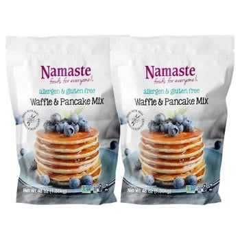 Namaste Gluten-Free Pancake & Waffle Mix, 3lb 2-Pack (6lb Total)