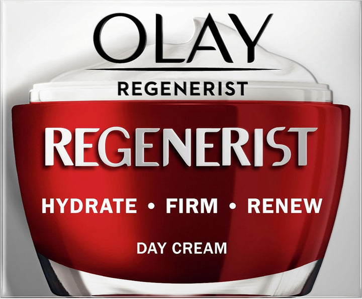 Olay Face Moisturizer, Regenerist Micro-Sculpting Cream for Women, Trial Size - Instant Hydration, Anti-Aging, Anti-Wrinkle, Firming Skin Care - Hyaluronic Acid, Niacinamide, Amino Peptides, 0.5 Oz