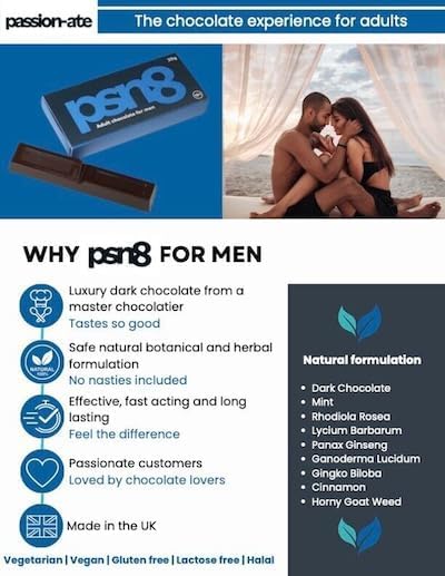 Passion-ate Tabs Dark Chocolate – Energy, Mood & Performance Boost