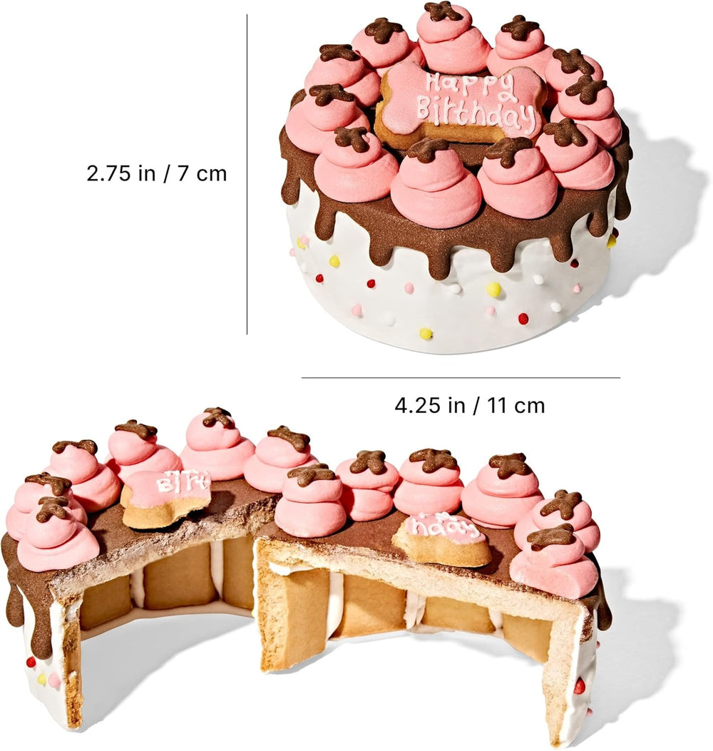 Pink Dog Birthday Cookie Cake – Peanut Butter Treat for All Breeds